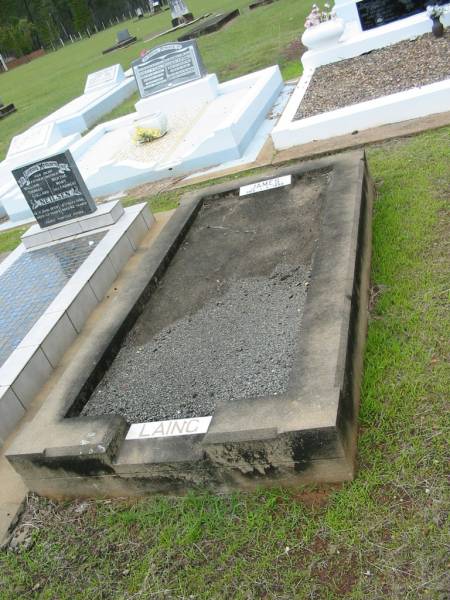 James LAING,  | died 1-11-1958;  | Howard cemetery, City of Hervey Bay  | 