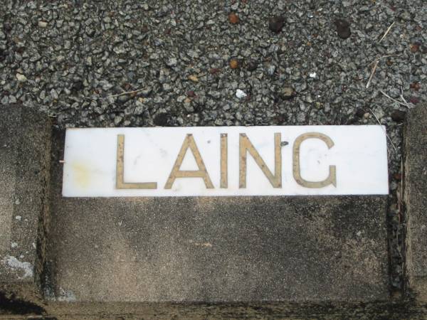 James LAING,  | died 1-11-1958;  | Howard cemetery, City of Hervey Bay  | 