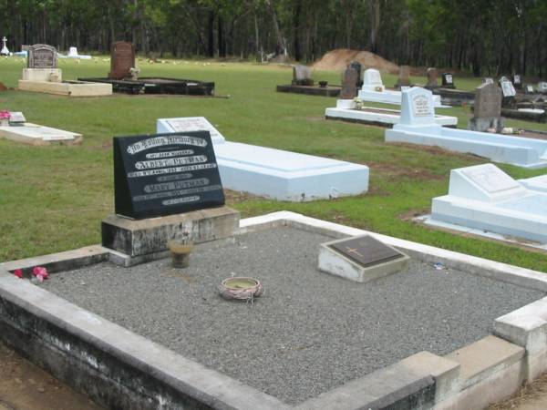Albert PUTMAN,  | husband,  | died 9 April 1962 aged 65 years,  | missed by wife Mary, sons & daughter;  | Mary PUTMAN,  | wife,  | died 19 April 1984 aged 88 years;  | Howard cemetery, City of Hervey Bay  |   | 