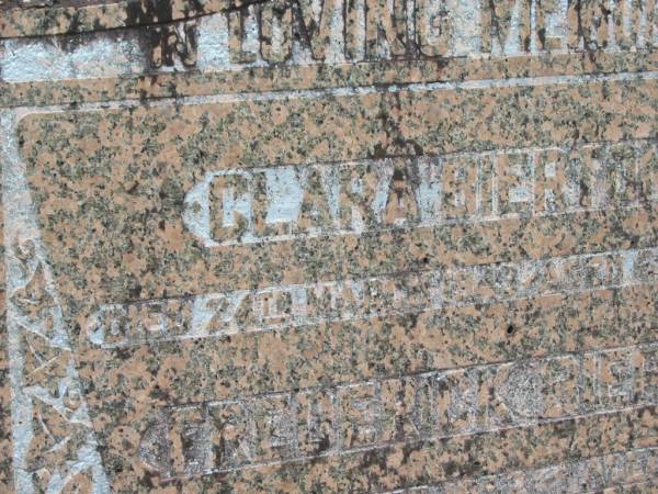 Clara BIERTON,  | died 24 March 1949? aged 64 years;  | Frederick BIERTON,  | died 6 Dec? 1952 aged 87 years;  | Howard cemetery, City of Hervey Bay  | 