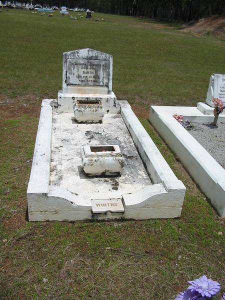 Garth WHITBY,  | died 25 Sep 1953 aged 7 years;  | Howard cemetery, City of Hervey Bay  | 