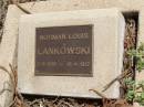 
Norman Louis LANKOWSKI
b: 2 Sep 1916, d: 18 Apr 1917
Hoya Lutheran Cemetery, Boonah Shire

