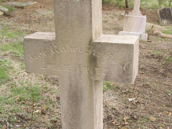 Emilie FRITZ  | geb 5 May 1827, gest 19 Aug 1900  | Hoya Lutheran Cemetery, Boonah Shire  |   | 