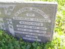 
Mathilda Hermine NAUSCHUTZ,
born 22 Nov 1864
died 28 Dec 1903,
erected by husband;
Ingoldsby Lutheran cemetery, Gatton Shire
