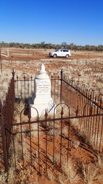 James Andrew HENDERSON  | d: Canterbury 1 Nov 1891 aged 7 years  |   | JC pub ruins, Canterbury, Barcoo Shire, QLD  | Copyright: Nicholas Fletcher, 2017  | 