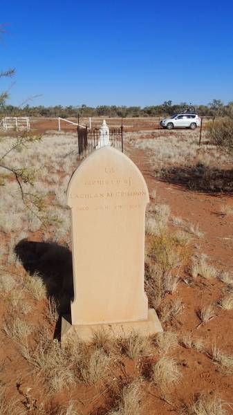 Lachlan McCRIMMON  | d: 24 Jan 1896  |   | JC pub ruins, Canterbury, Barcoo Shire, QLD  | Copyright: Nicholas Fletcher, 2017  | 