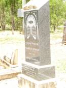 Elizabeth J. FINDLAY,
1875 - 1932;
George FINDLAY,
husband,
died 4 Jan 1955 aged 81 years;
Jandowae Cemetery, Wambo Shire
