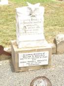 
Frederick Austin WOOLLETT,
died 12 Oct 1926 aged 23 years;
William N. WOOLLETT,
died 7 Oct 1929 aged 20 years;
Cedric Russell WOOLLETT,
died 21 Feb 1941;
Jack, Norm, Baby;
Jandowae Cemetery, Wambo Shire
