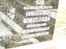 Elizabeth SCHUBERT,
mother,
died 24 Oct 1963 aged 74 years;
Jandowae Cemetery, Wambo Shire