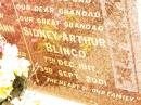 Dorothy Ann BLINCO,
wife mother sister,
accidentally killed 22 Sept 1956 aged 35 years;
Sidney Arthur BLINCO,
dad grandad great-grandad,
7 Dec 1917 - 3 Sept 2001;
Jandowae Cemetery, Wambo Shire