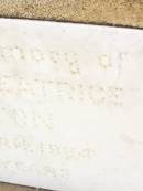 Isabella Beatrice HAMILTON,
died 12 Jan 1964 aged 76 years;
Jandowae Cemetery, Wambo Shire
