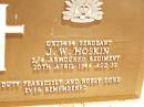 J.W. HOSKIN,
died 20 April 1946 aged 32 years;
Sandra KITTS,
wife mother,
died 27 Oct 1965;
Jandowae Cemetery, Wambo Shire