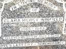 Clara Mercy WINFIELD,
mater,
1865 - 1943,
mother of Jack & Alice;
Jandowae Cemetery, Wambo Shire