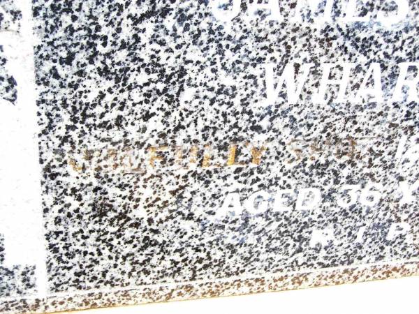 James Henry WHARRAM,  | son,  | died 12 June 1957 aged 36 years;  | Jandowae Cemetery, Wambo Shire  | 