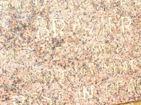 Charlotte Frances BRAZIER,  | mother,  | died 25 Sept 1968? aged 98 years;  | Jandowae Cemetery, Wambo Shire  | 