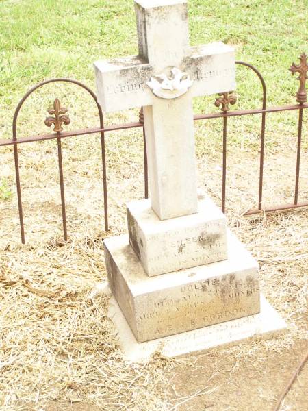 Eileen,  | died 20 Aug 1918 aged 18 months;  | Dulcie,  | died 24 Aug 1918 aged 4 years 3 months;  | children of A.E. & E. GORDON;  | Jandowae Cemetery, Wambo Shire  |   | 