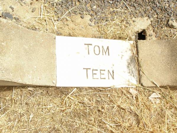 Thomas (Tom) Martin REDDY,  | died 13 Aug 1944 aged 68 years;  | Christina (Teen) Smith REDDY,  | died 3 Jan 1966 aged 86 years;  | Jandowae Cemetery, Wambo Shire  | 