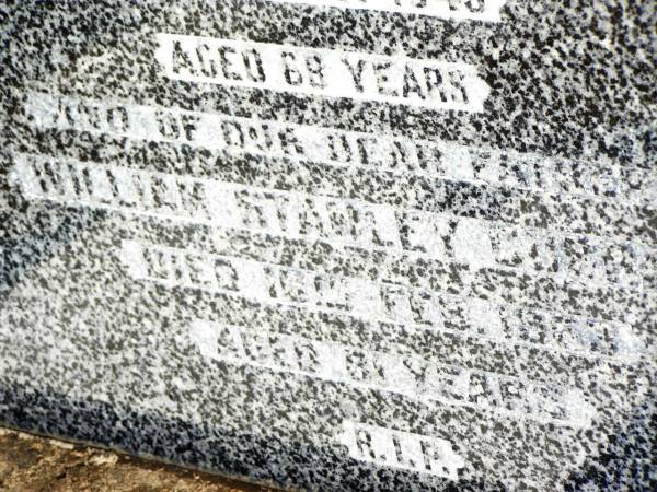 Catherine E. CURRAN,  | mother,  | died 16 May 1943 aged 69 years;  | William Stanley CURRAN,  | father,  | died 16 Feb 1953 aged 81 years;  | Jandowae Cemetery, Wambo Shire  | 