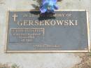 
Judith Elizabeth GERSEKOWSKI,
died 16-11-1999 aged 45 years;
Jandowae Cemetery, Wambo Shire
