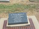 Walter Aubrey SCHLOSS,
brother,
died 4 Sept 1994 aged 61 years;
Jandowae Cemetery, Wambo Shire