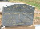 
parents;
Edward C. STEWART,
died 18 Nov 1959 aged 81 years;
Clara STEWART,
died 25 May 1964 aged 83 years;
Jandowae Cemetery, Wambo Shire
