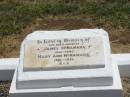 
parents;
James MCNAMARA,
1841 - 1942;
Mary Ann MCNAMARA,
1851 - 1935;
Jandowae Cemetery, Wambo Shire
