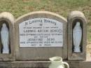 Ludwig Anton SENG,
husband father,
died 15 March 1971 aged 70 years;
Josefine SENG,
mother,
died 6 March 1991 aged 84 years;
Jandowae Cemetery, Wambo Shire