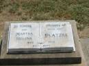 
Martha Helena PLATZKE,
aunt,
1893 - 1979;
Jandowae Cemetery, Wambo Shire
