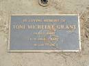 Toni Michelle GRANT,
died 5-5-1968,
baby;
Jandowae Cemetery, Wambo Shire