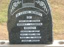 Bridget Leonora HICKEY,
mother,
died 14 Sept 1967 aged 72 years;
Jandowae Cemetery, Wambo Shire