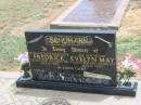 Fredrick SCHUMANN,
husband father,
died 5 March 1983 aged 82 years;
Evelyn May SCHUMANN,
mother,
died 28 Jan 1988 aged 76 years;
Jandowae Cemetery, Wambo Shire