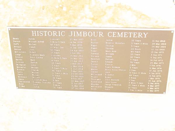 Jimbour Station Historic Cemetery, Wambo Shire  | 
