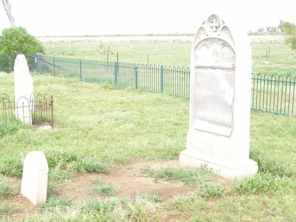 Mary Ann,  | wife of Thomas ENSOR,  | died 15 Dec 1871 aged 49 years;  | Jimbour Station Historic Cemetery, Wambo Shire  | 