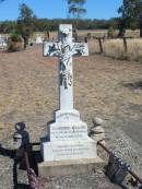 Clarence William, eldest son of W. & A. BALDOCK, died 25 May 1899 aged 22 years 4 months; Jondaryan cemetery, Jondaryan Shire 
