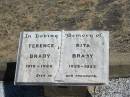 
Terence BRADY,
1919 - 1920;
Rita BRADY,
1925 - 1932;
Jondaryan cemetery, Jondaryan Shire
