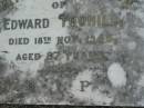 Edward TOOHILL 18 Nov 1945, aged 87 Kalbar Catholic Cemetery, Boonah Shire 