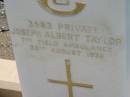 
Joseph Albert TAYLOR,
22 August 1936;
Kalbar General Cemetery, Boonah Shire
