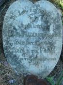 
Edgar Frederick MULLER,
died 17 Oct 1924 aged 3 years 5 months;
Kalbar General Cemetery, Boonah Shire
