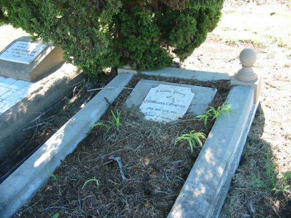 Fredericka C. PFEFFER,  | died 23 Nov 1922 aged 71 years;  | Kalbar General Cemetery, Boonah Shire  | 