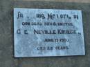 
Glen Neville KRUEGER
17 Jun 1960, aged 25
St Johns Lutheran Church Cemetery, Kalbar, Boonah Shire
