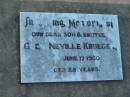Glen Neville KRUEGER
17 Jun 1960, aged 25
St Johns Lutheran Church Cemetery, Kalbar, Boonah Shire