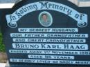 Bruno Karl HAAG
1 Nov 1982, aged 86
St Johns Lutheran Church Cemetery, Kalbar, Boonah Shire