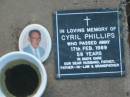 
Cyril PHILLIPS
17 Feb 1989, aged 58
St Johns Lutheran Church Cemetery, Kalbar, Boonah Shire

