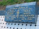 Eckhardt Hubert DIECKMANN
b: 15 Mar 1908, d: 13 Dec 2001, aged 93
Viola Agnes DIECKMANN
b: 19 Aug 1915, d: 22 Dec 1998, aged 83
St Johns Lutheran Church Cemetery, Kalbar, Boonah Shire
