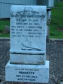August Ferdenand GERCHOW
geb 20 Jan 1847, gest 20 Jun 1912
(wife) Henriette (GERCHOW)
9 Dec 1923, aged 74
St Johns Lutheran Church Cemetery, Kalbar, Boonah Shire