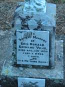 
Eric Donald Edward VENZ
21 Aug 1930, aged 5 months 5 days

St Johns Lutheran Church Cemetery, Kalbar, Boonah Shire

