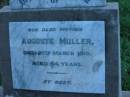 
Auguste MULLER
28 Mar 1910, aged 44
St Johns Lutheran Church Cemetery, Kalbar, Boonah Shire

