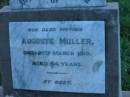 Auguste MULLER
28 Mar 1910, aged 44
St Johns Lutheran Church Cemetery, Kalbar, Boonah Shire