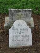 Leslie BADKE
d: Aug 19 1913, aged 7 weeks
Cecil
1 May 1916, aged 9 weeks
St Johns Lutheran Church Cemetery, Kalbar, Boonah Shire