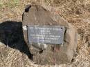 
Site of Domjahns Church 1881-1901,
unveiled by Flo ROBERTS nee DOMJAHN,
Lutheran Centenary 8-6-1980;
Kalbar St Markss Lutheran cemetery, Boonah Shire
